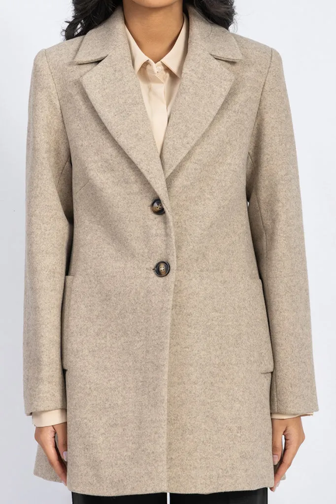 cashmere feel coat