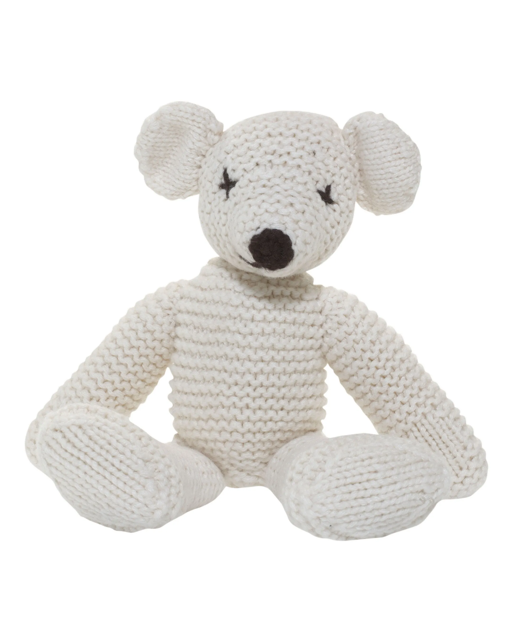 Cashmere Teddy Bear New Ivory White