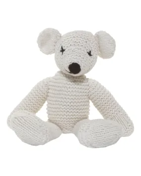 Cashmere Teddy Bear New Ivory White