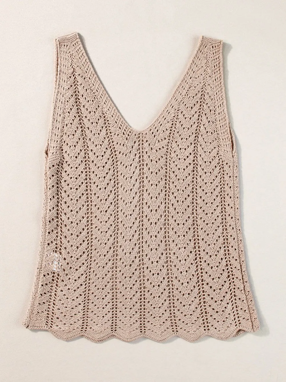 Casual Crochet Vest