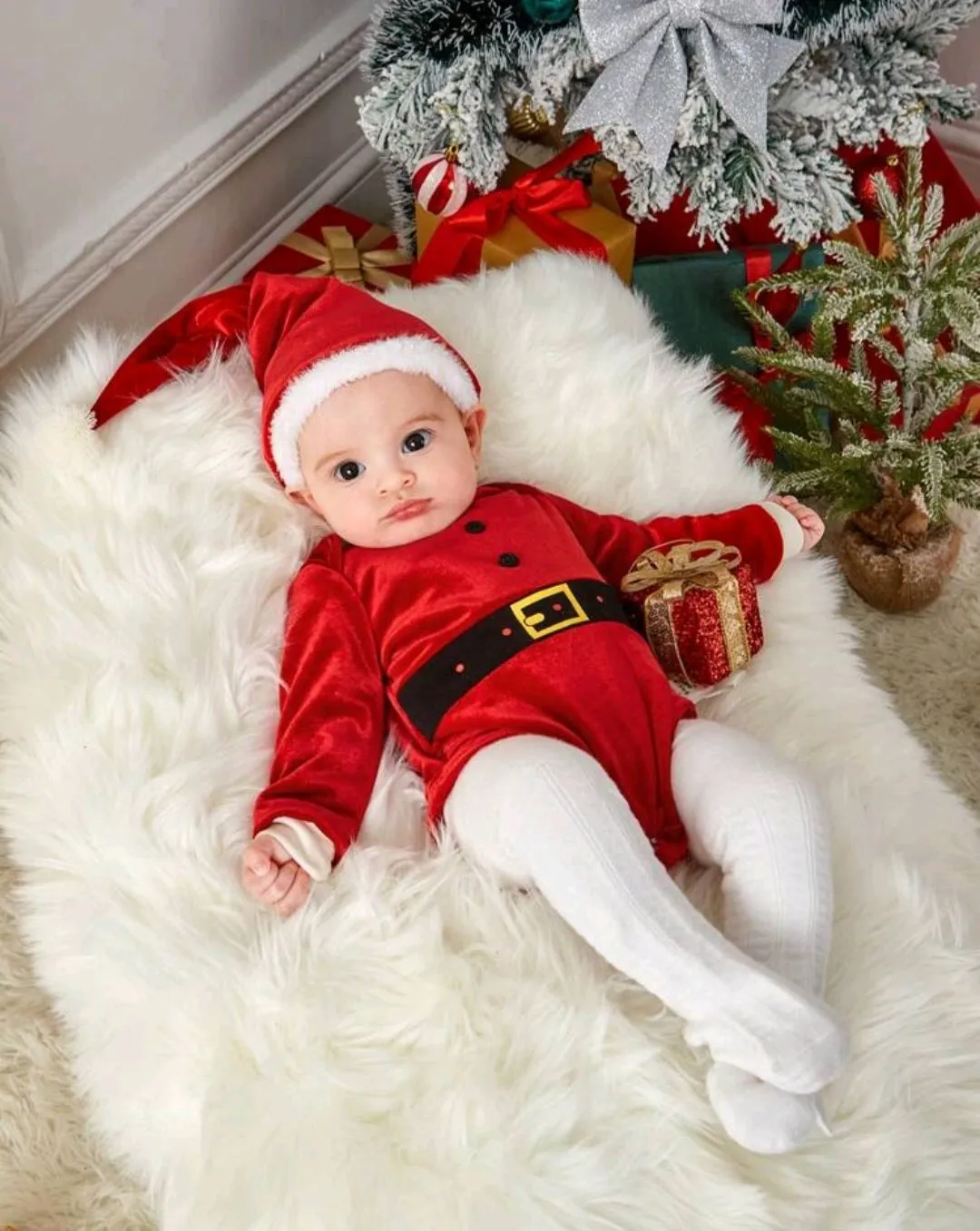 Christmas Photoshoot Romper and Hat #200030