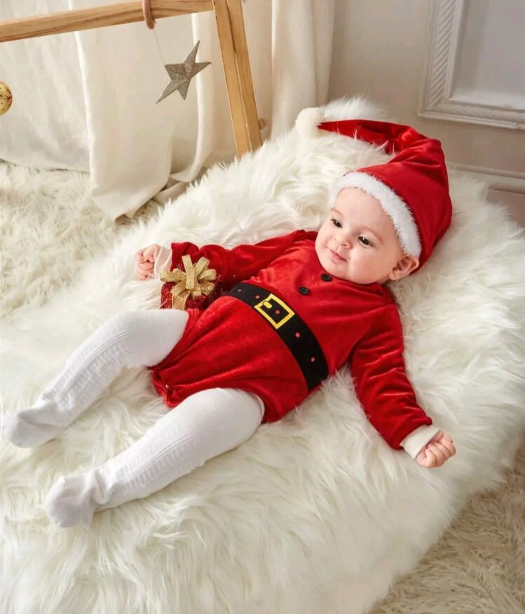 Christmas Photoshoot Romper and Hat #200030