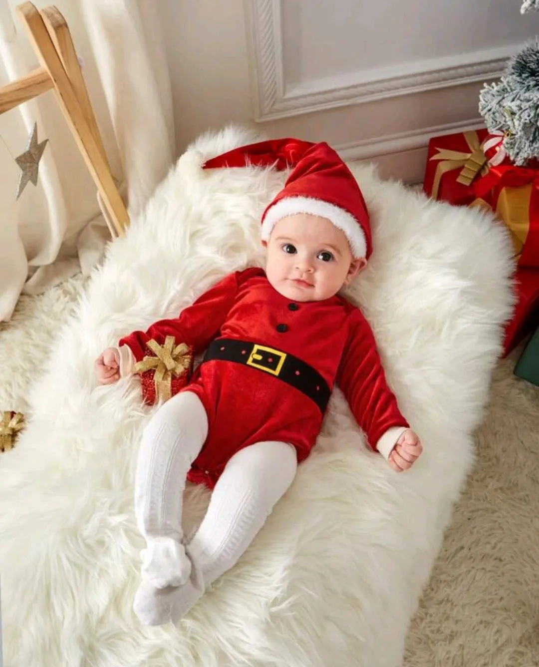 Christmas Photoshoot Romper and Hat #200030