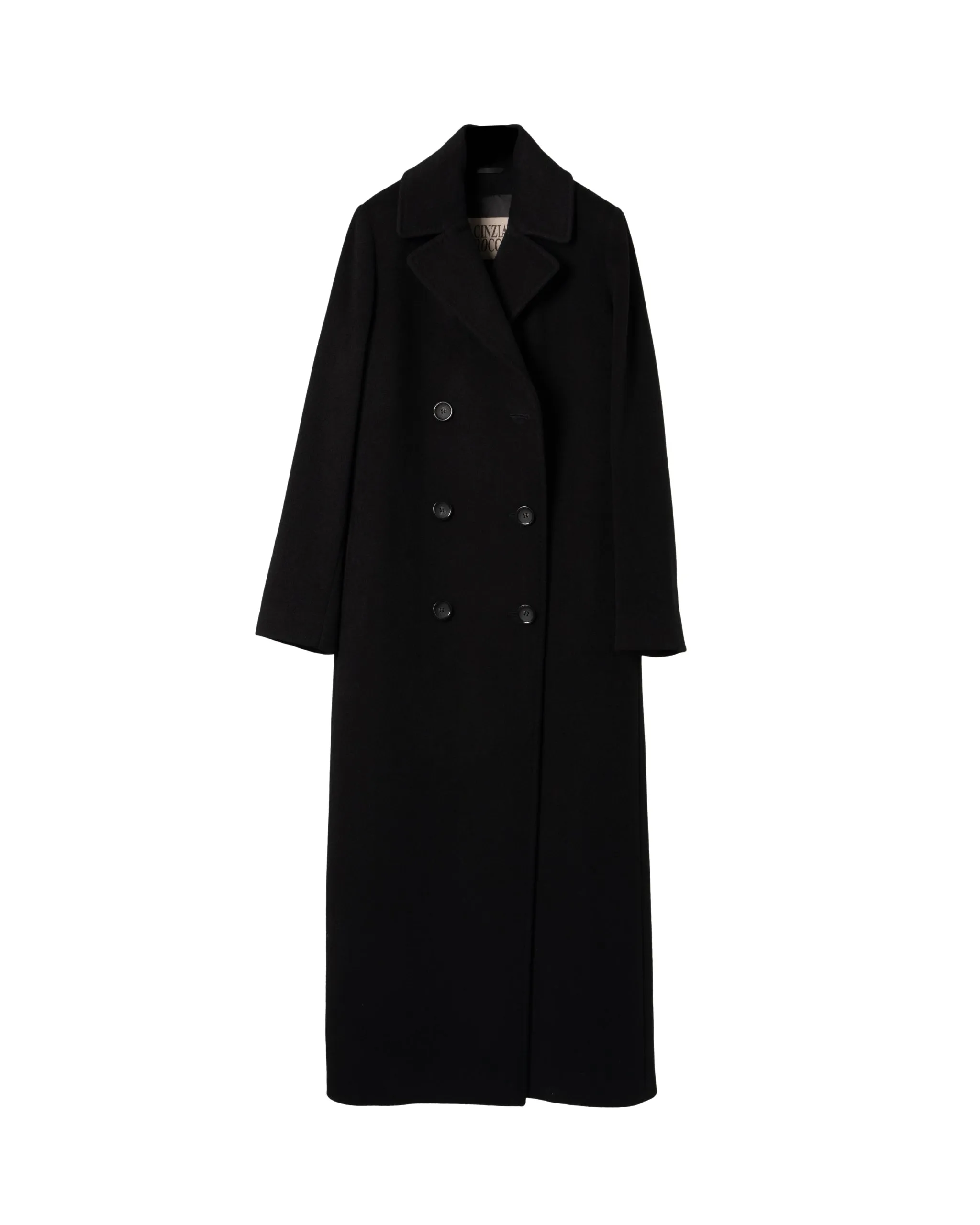 CINZIA ROCCA | 132CM EXTRA LONG DOUBLE BREAST-COAT