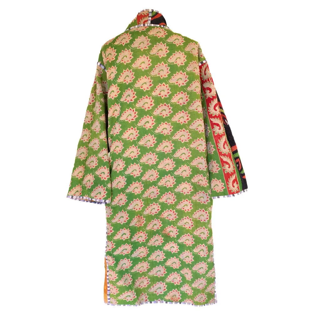 Citlali Quilted Vintage Kantha Coat One of a Kind