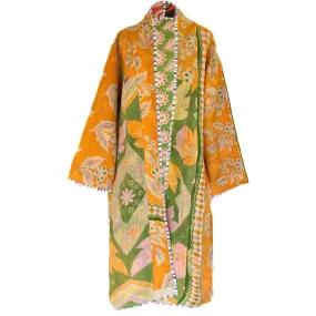 Citlali Quilted Vintage Kantha Coat One of a Kind