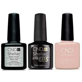 CND - Shellac Xpress5 Combo - Base, Top & Gala Girl (0.25 oz)