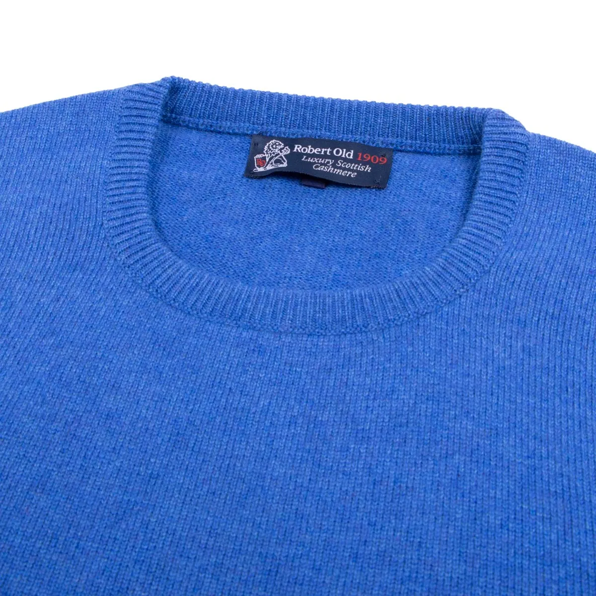 Coast Blue Tiree 4ply Crew Neck Cashmere Sweater