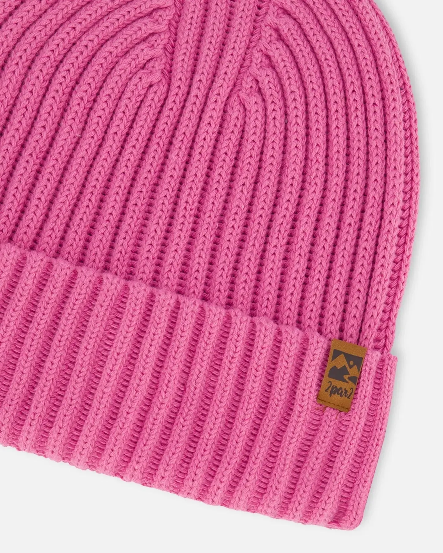 Cuffed Knit Hat Vibrant Pink