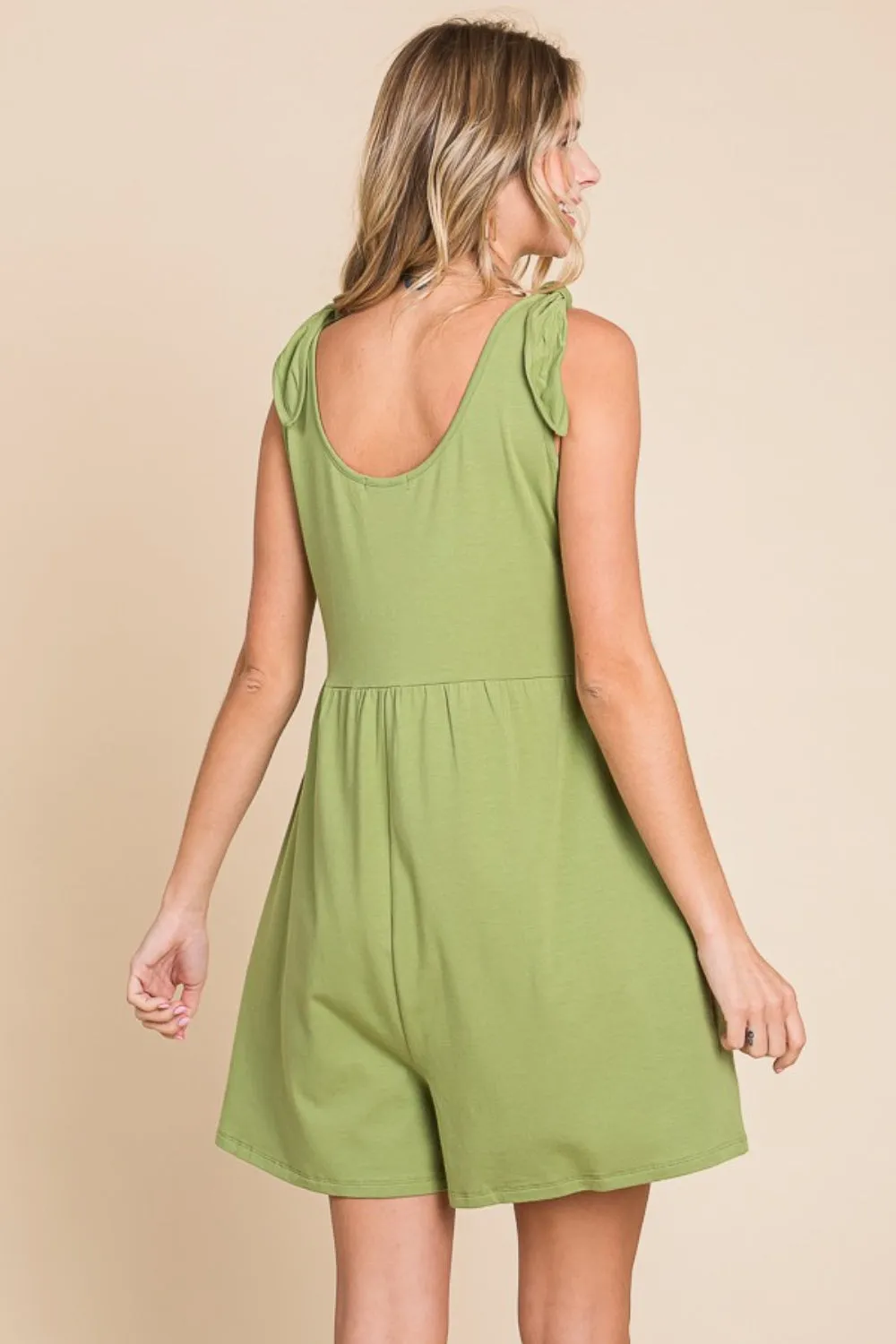 Culture Code Full Size Shoulder Knot Baggy Romper