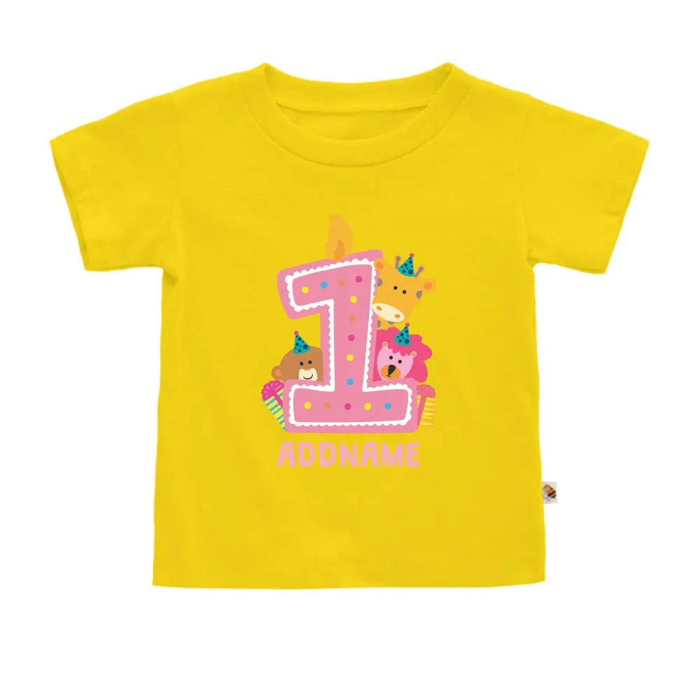 Cute Birthday Animal Pink (Kids)