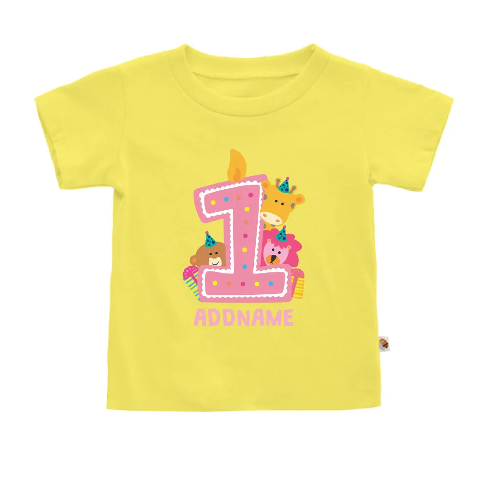 Cute Birthday Animal Pink (Kids)