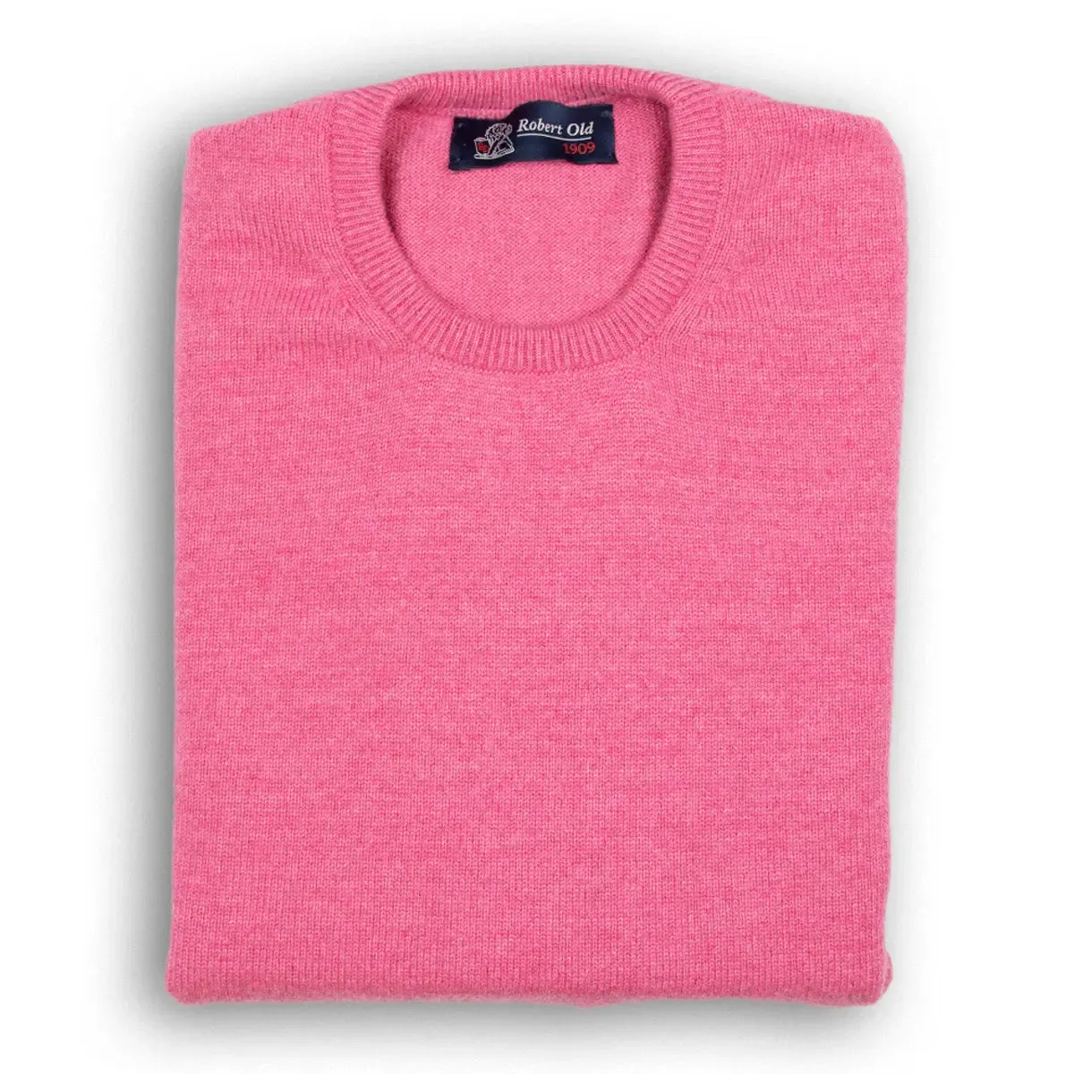 Dakar Pink Tiree 4ply Crew Neck Cashmere Sweater