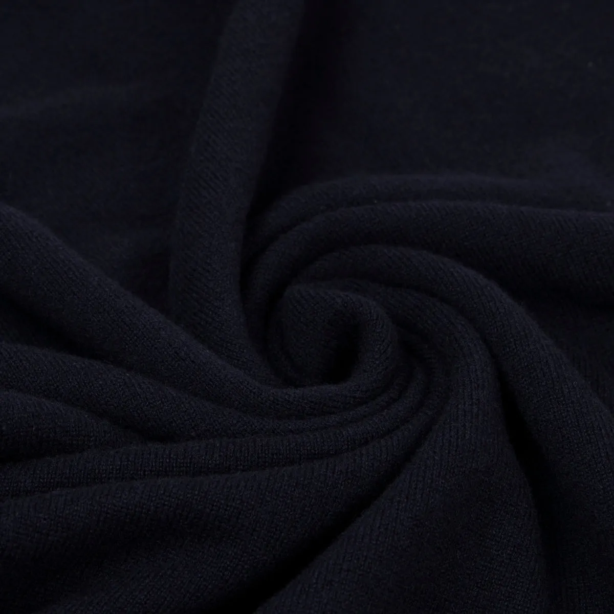 Dark Navy Elgin 2ply Roll Neck Cashmere Sweater