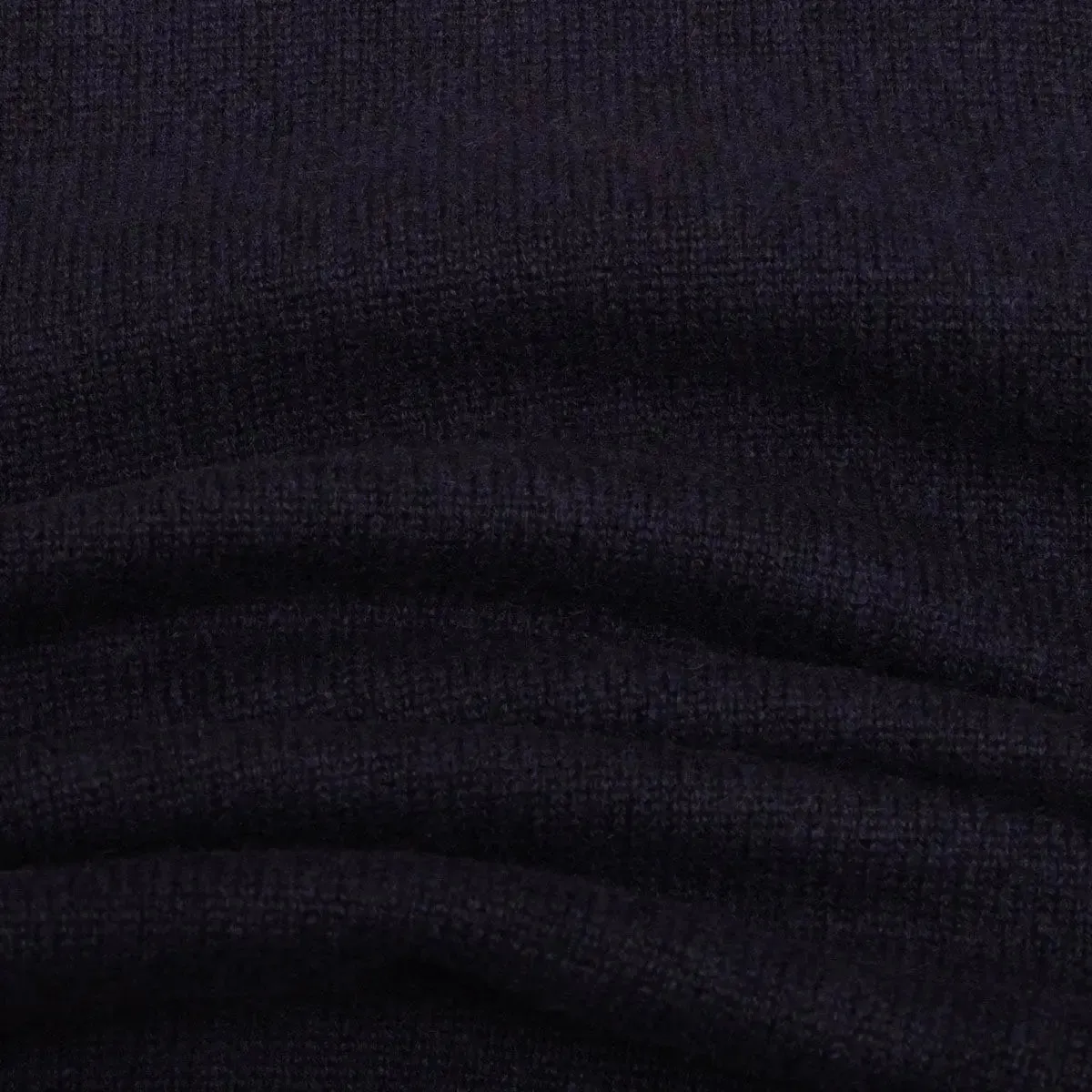 Dark Navy Tobermorey 4ply V-Neck Cashmere Sweater