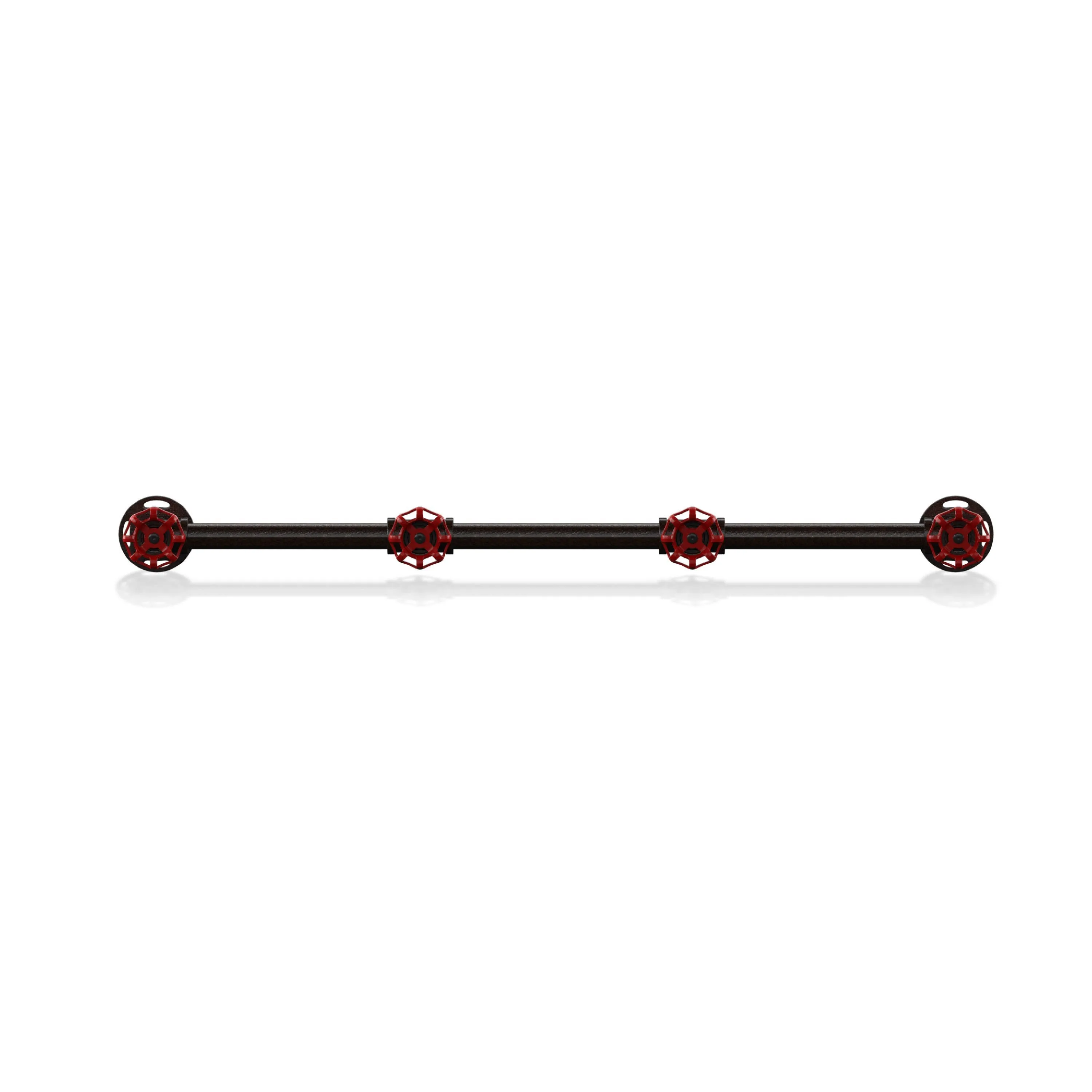 Davey Sand Black Pipe Metal and Red Water Valve Wall Mounted Coat Rack