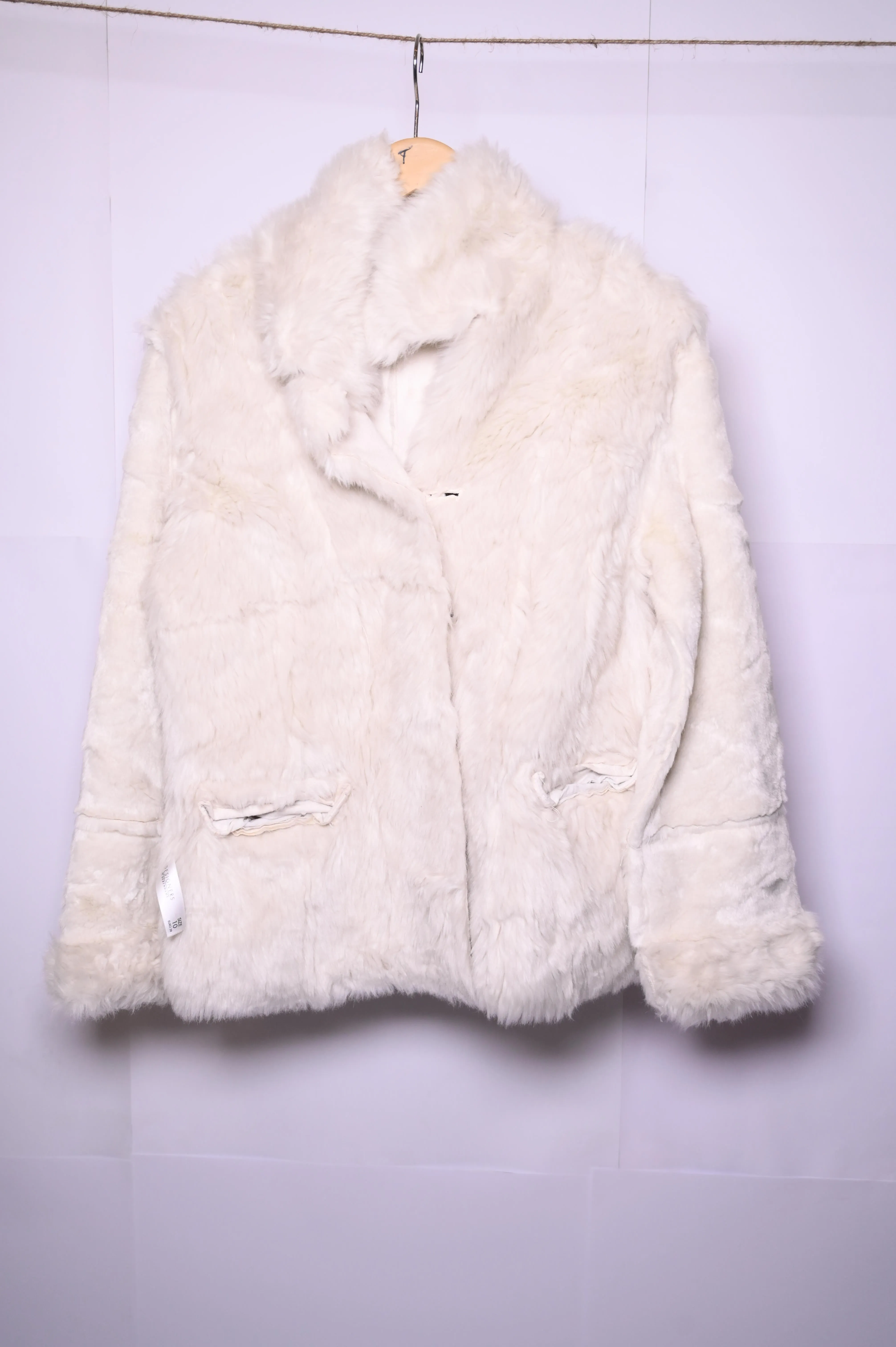 Designers At Debenhams White Furry Jacket