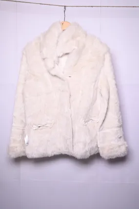 Designers At Debenhams White Furry Jacket