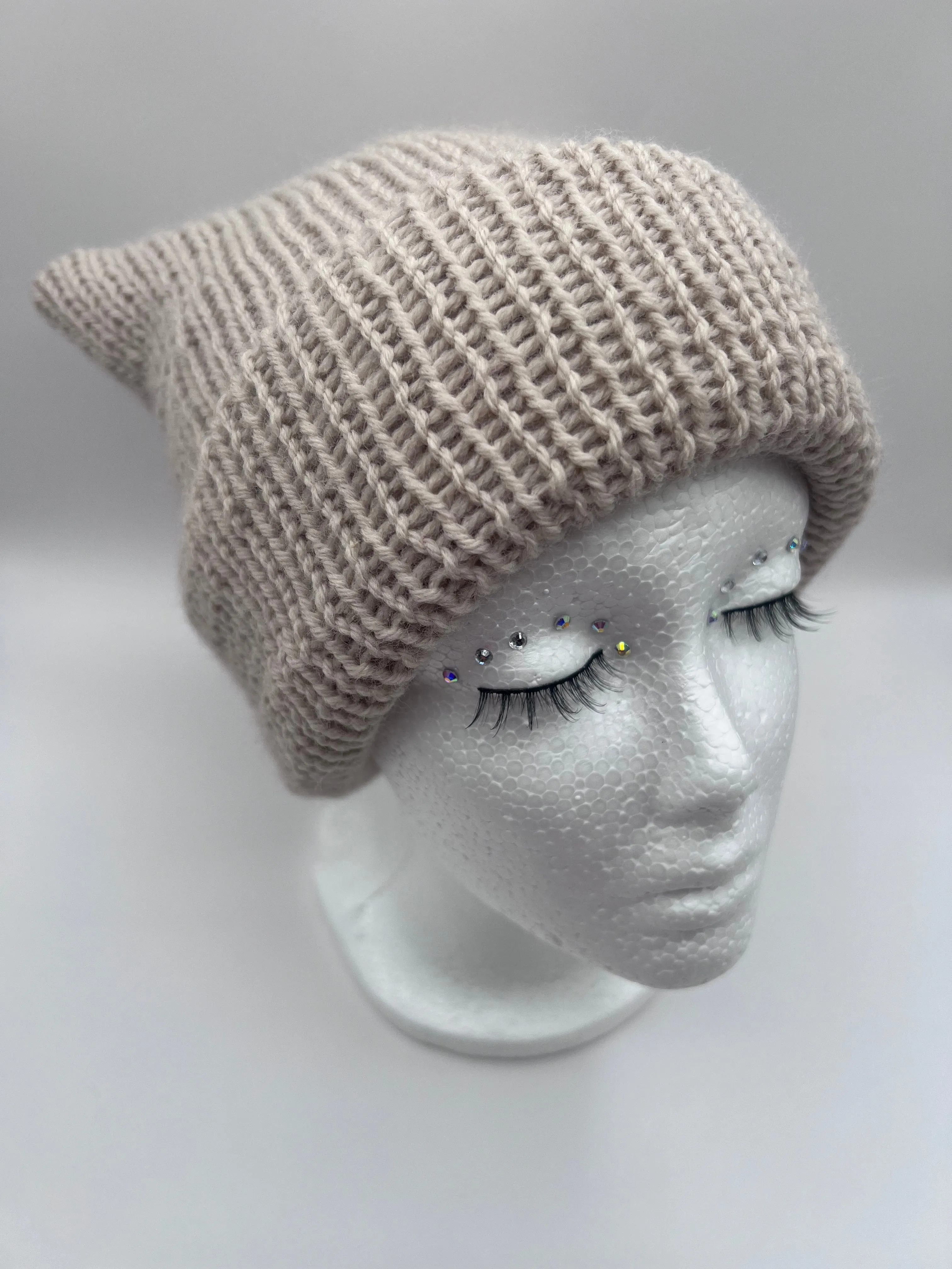 Distressed Cat Beanie