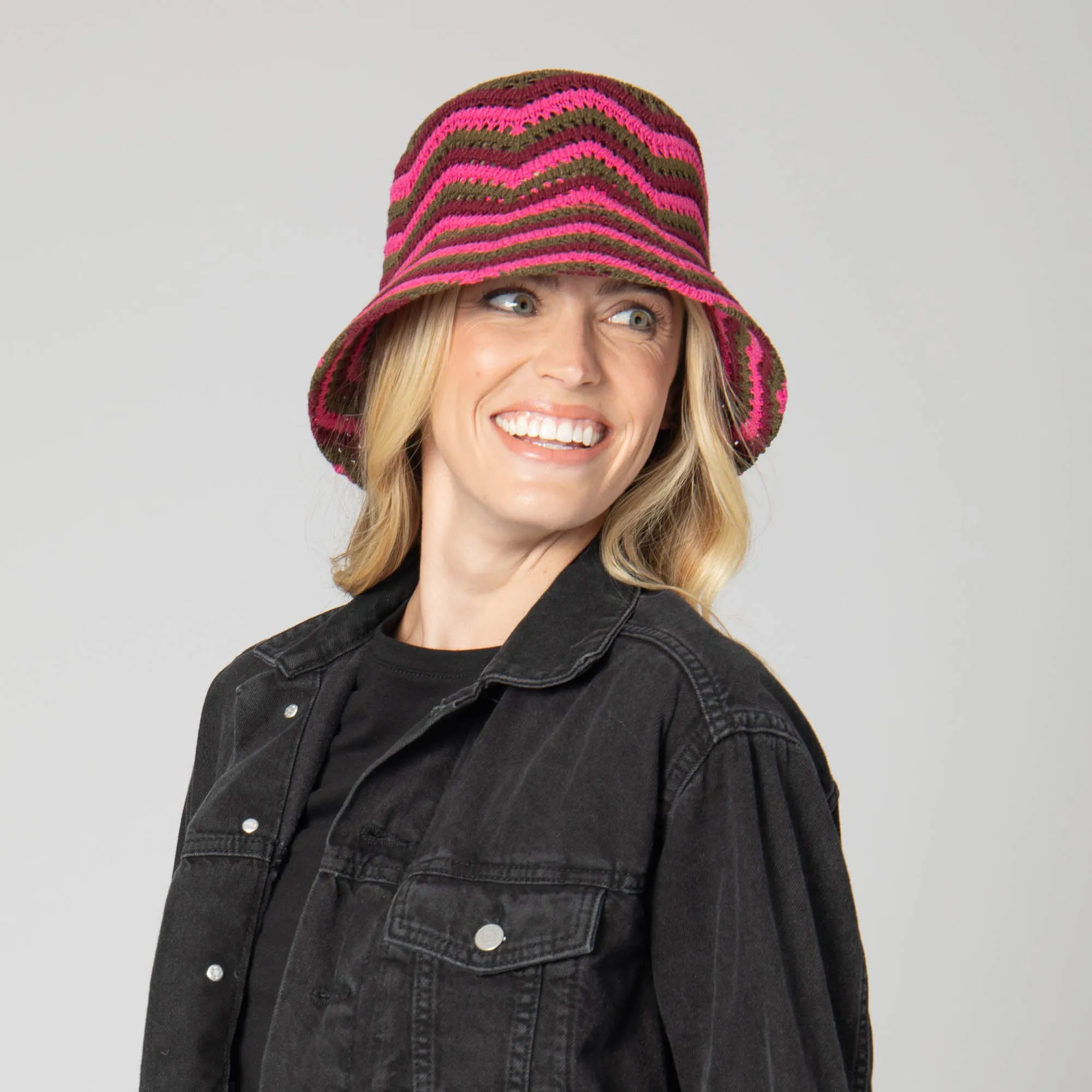 Dolly - Chevron Weave Bucket Hat