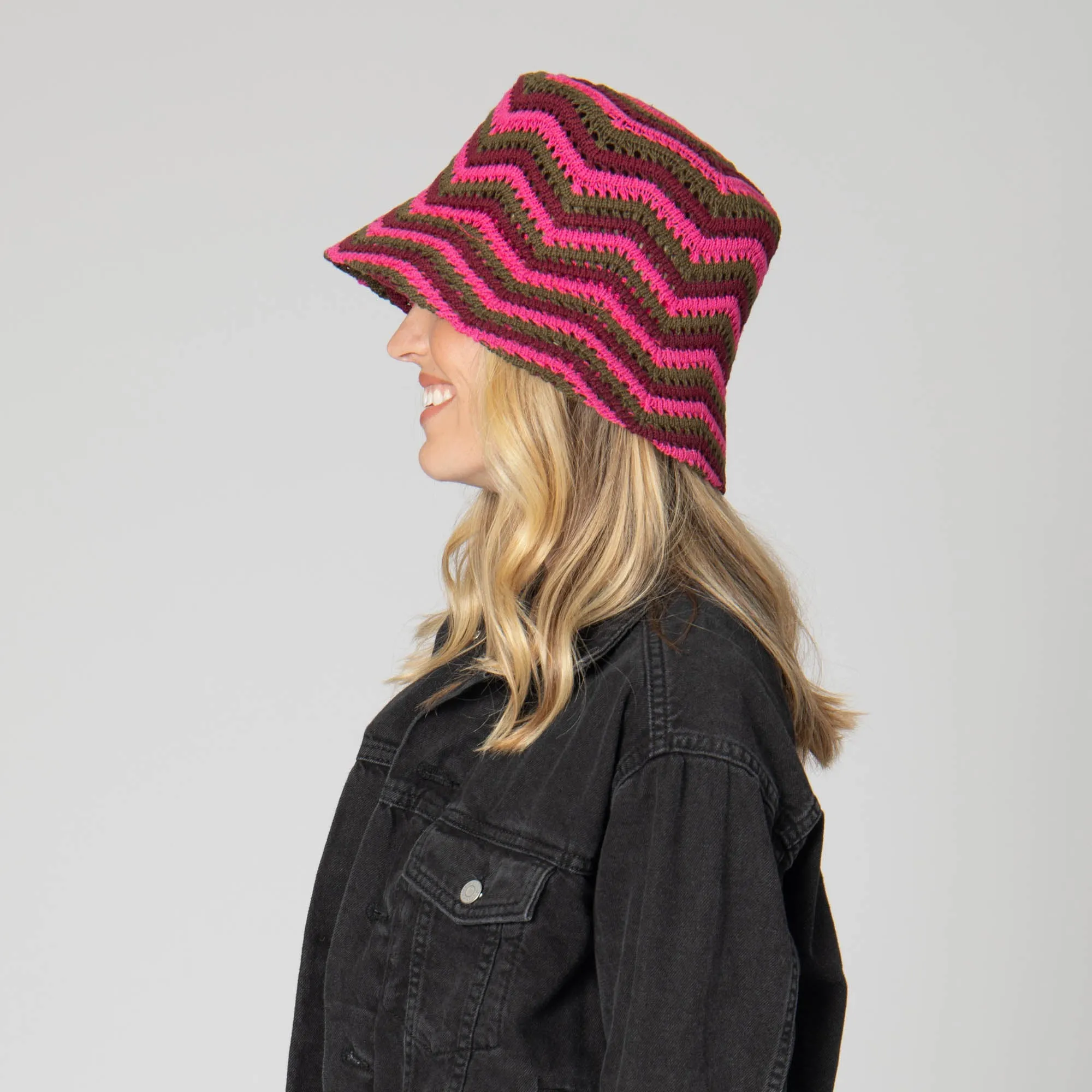 Dolly - Chevron Weave Bucket Hat