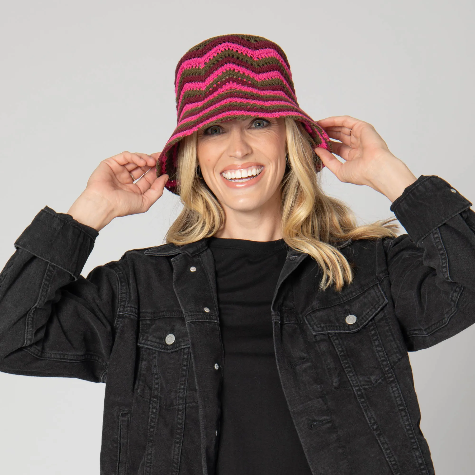 Dolly - Chevron Weave Bucket Hat