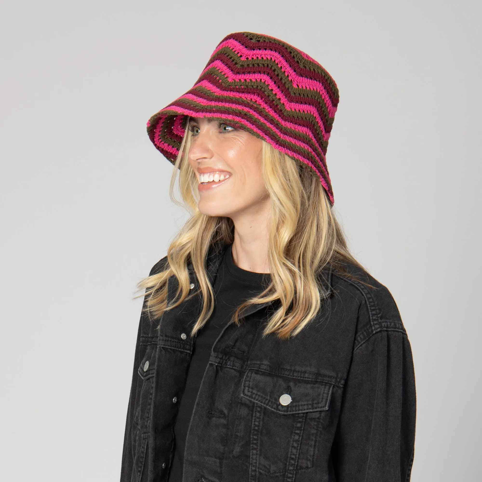 Dolly - Chevron Weave Bucket Hat