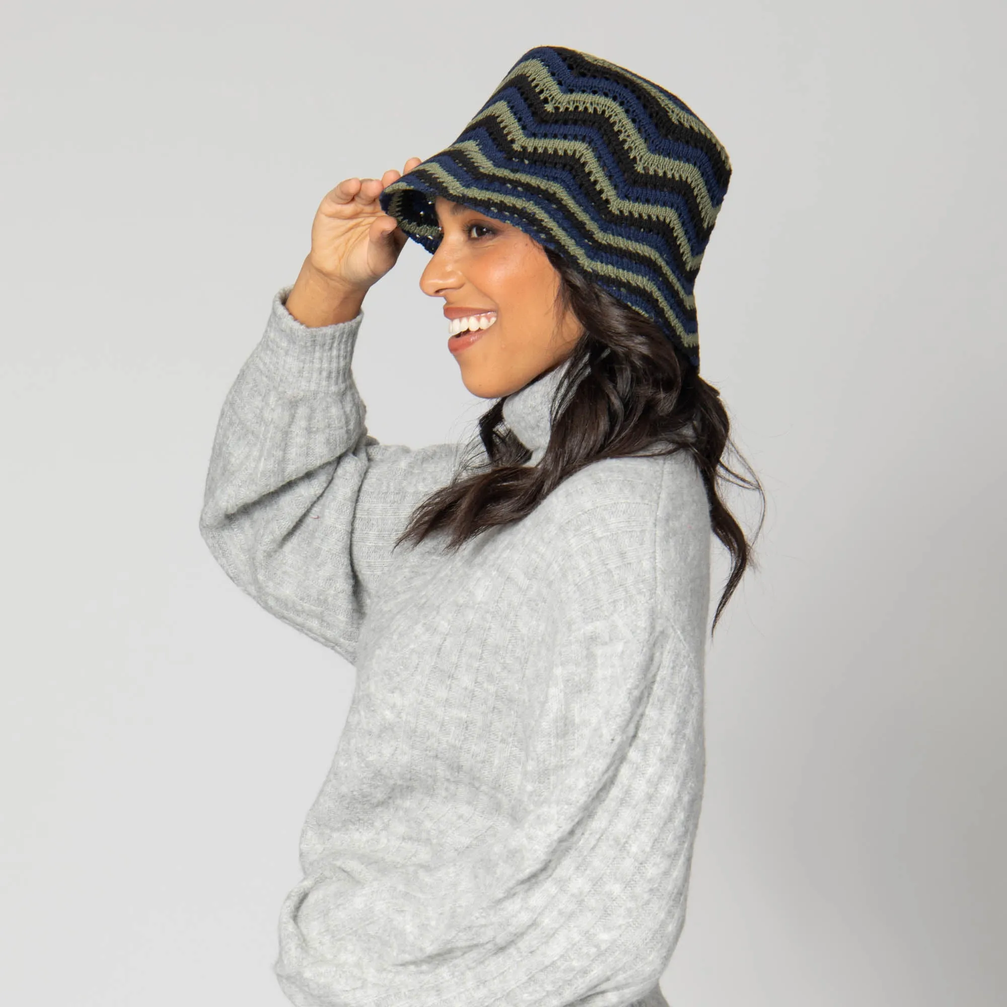 Dolly - Chevron Weave Bucket Hat