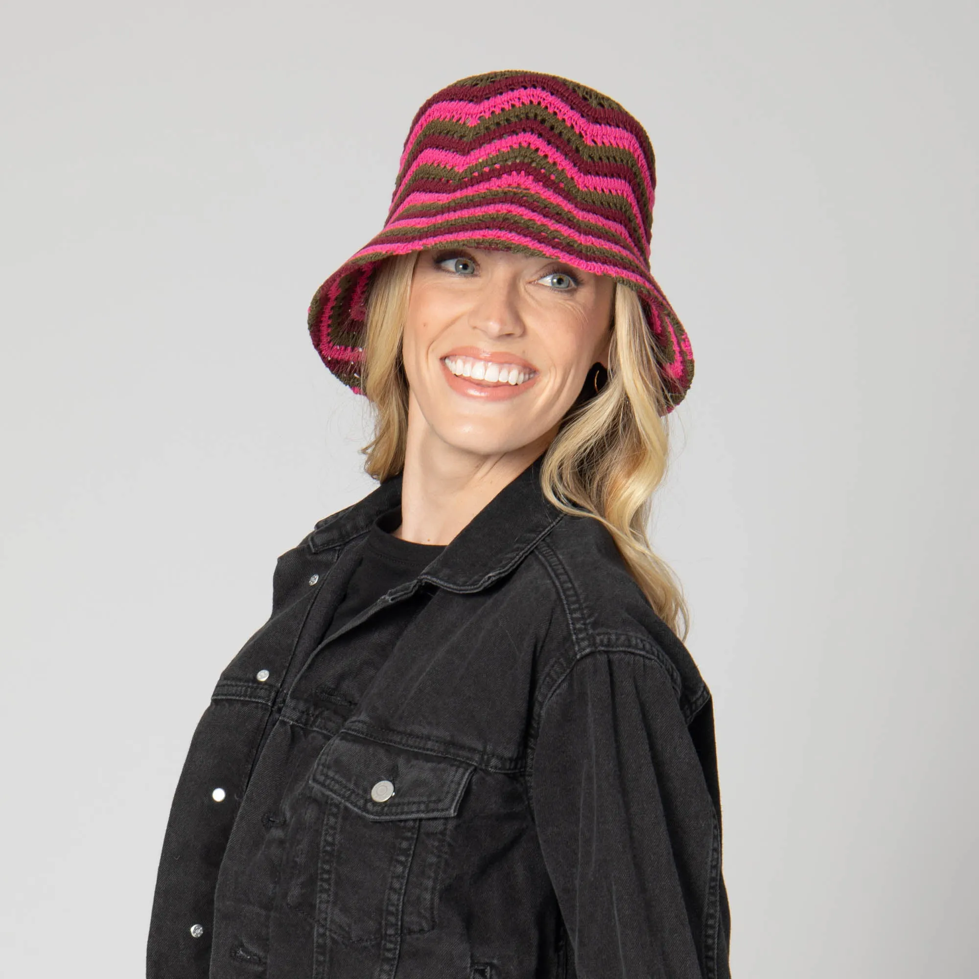 Dolly - Chevron Weave Bucket Hat