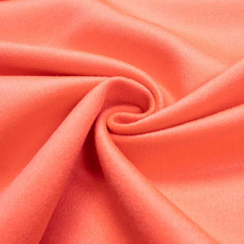 Double-Faced Orange Pure Cashmere