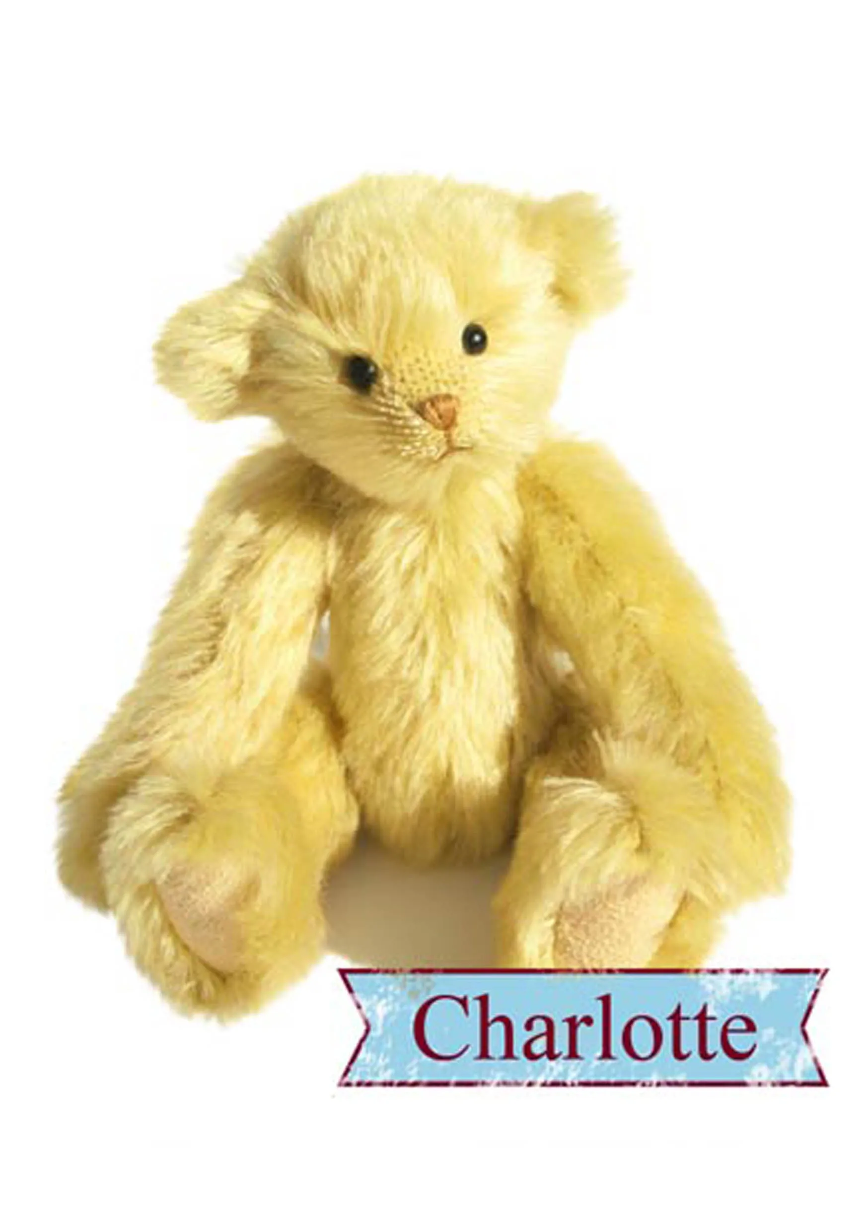 *DOWNLOAD* - A4 Pattern and Instructions - Charlotte Teddy Bear 19cm/7.5" when made