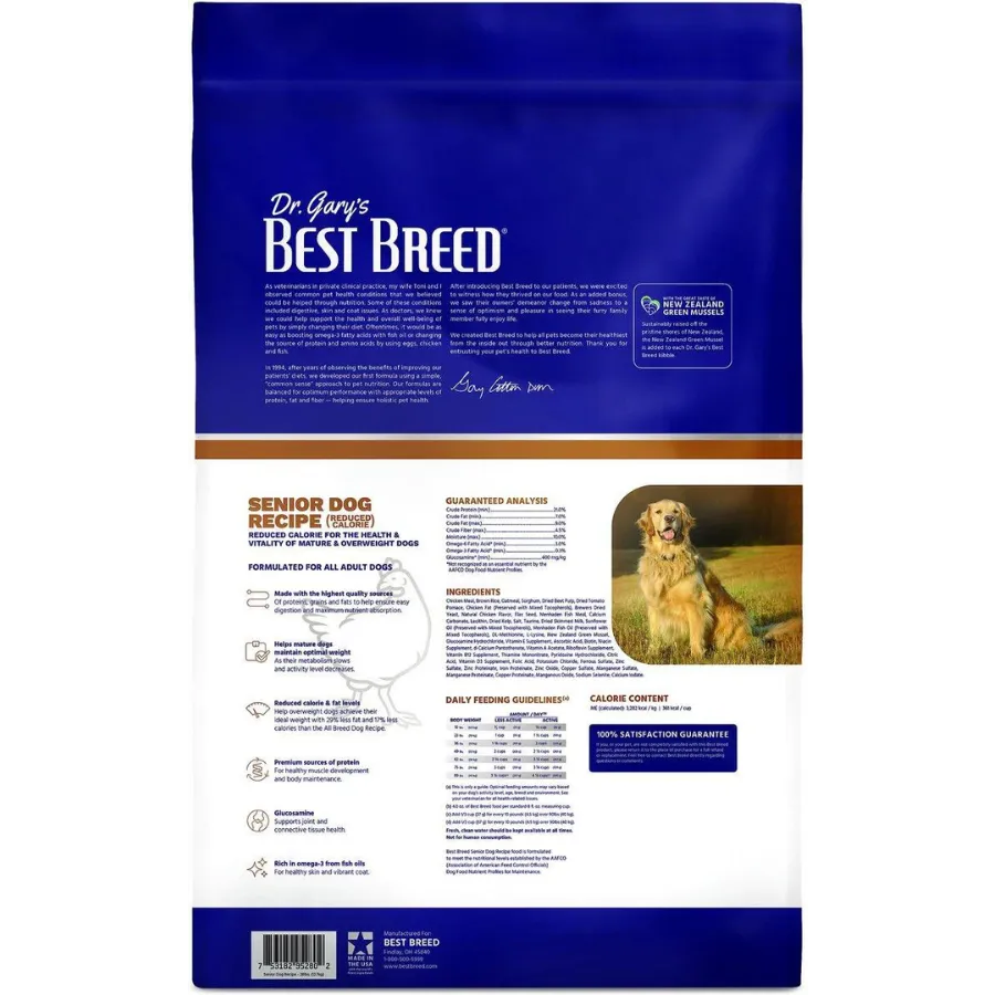 Dr. Gary's Best Breed Holistic Senior Reduced Calorie Dry Dog Food