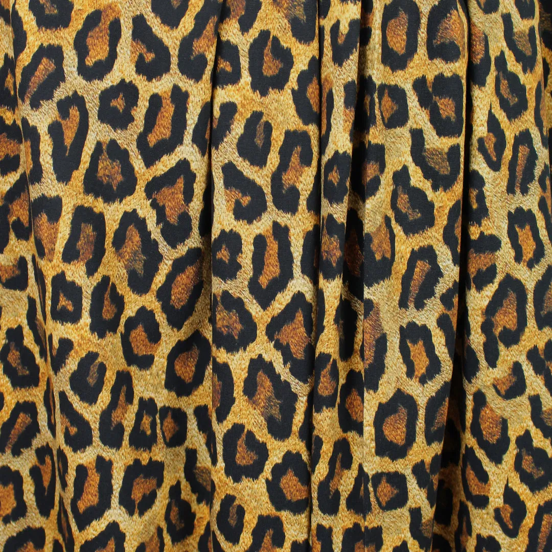 Dutch digital 'leopard spot' cotton knit, Oeko-Tex cert.