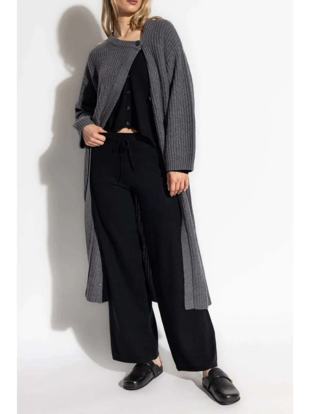 Elodie Cardigan Coat in Graphite