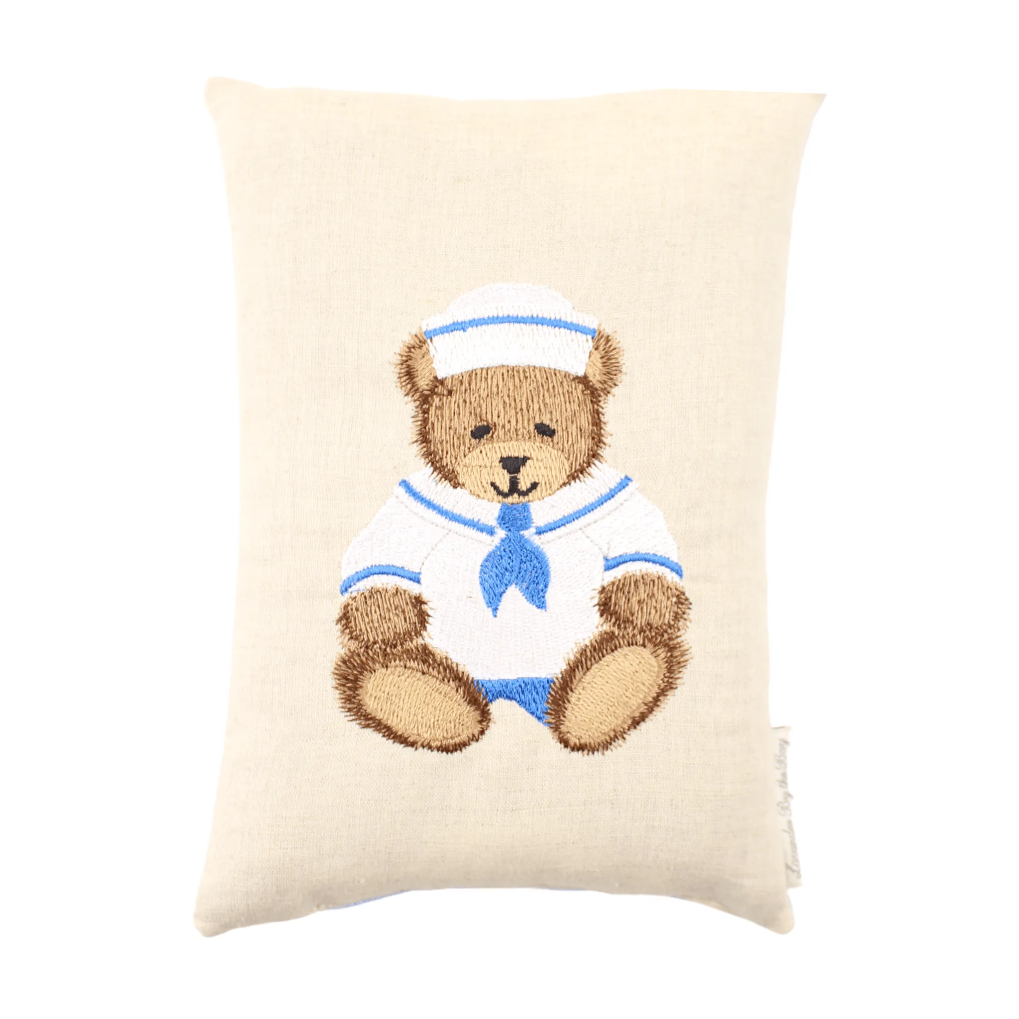 Embroidered Lavender Teddy Bear Sachet