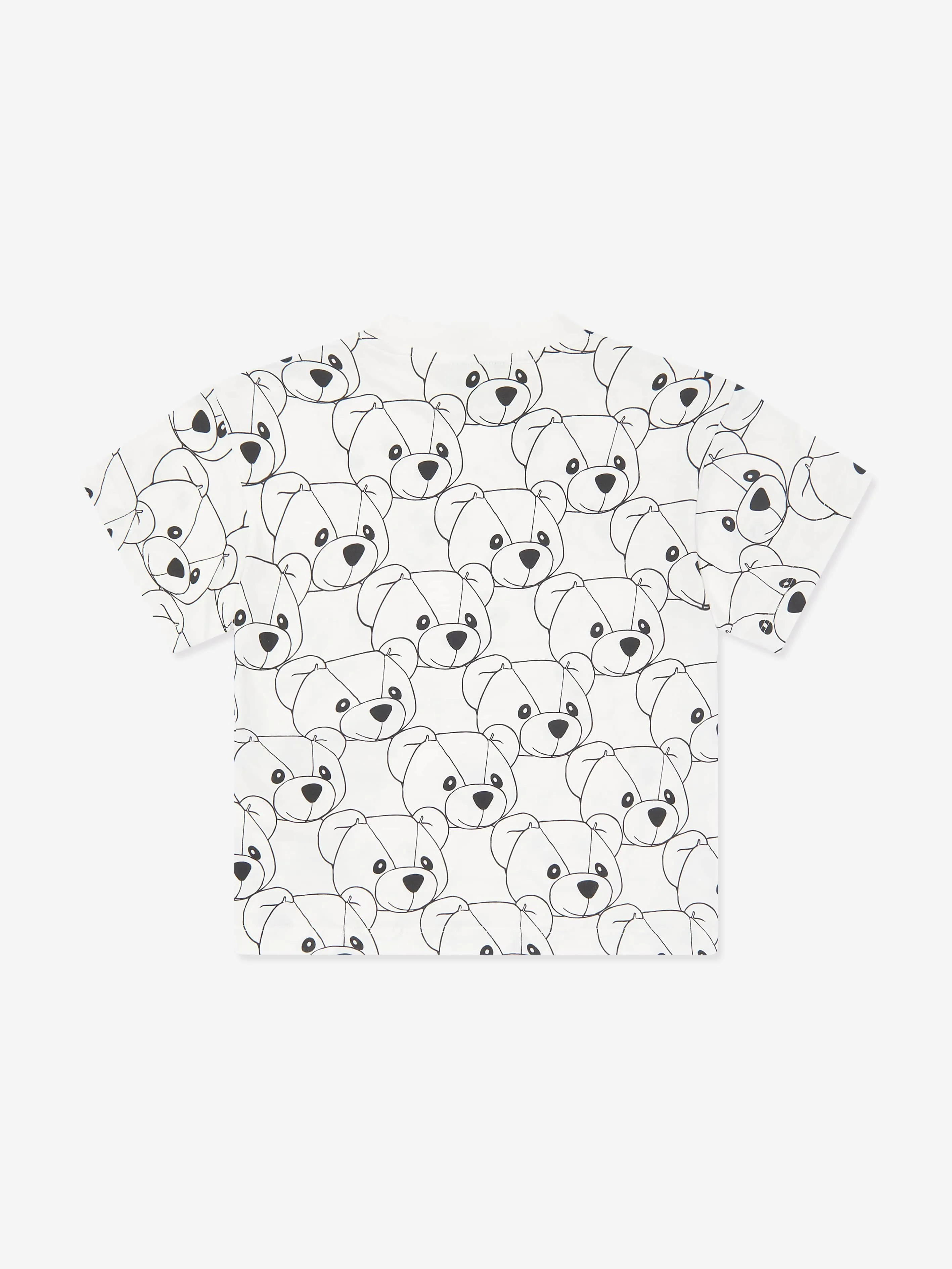 Fendi Kids FF Teddy Bear T-Shirt in White