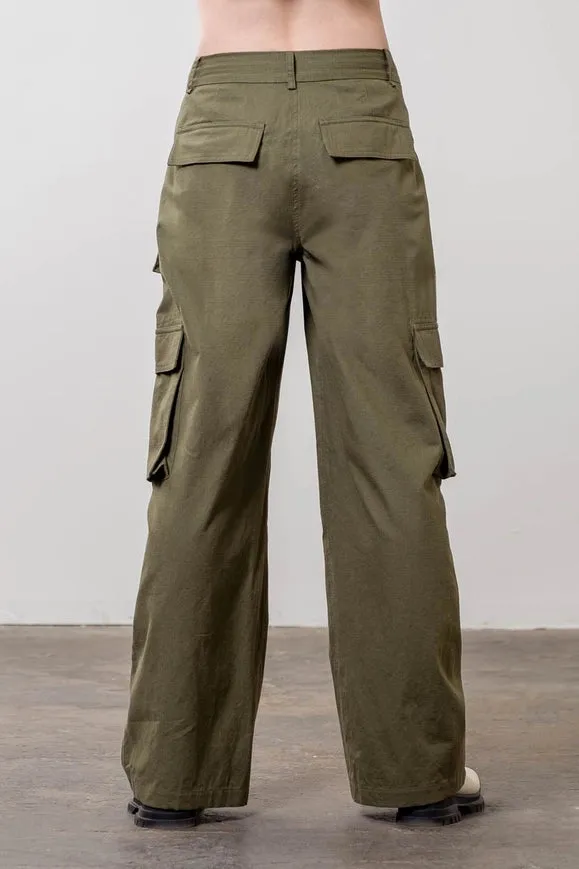 Flap Pockets Cargo Pants