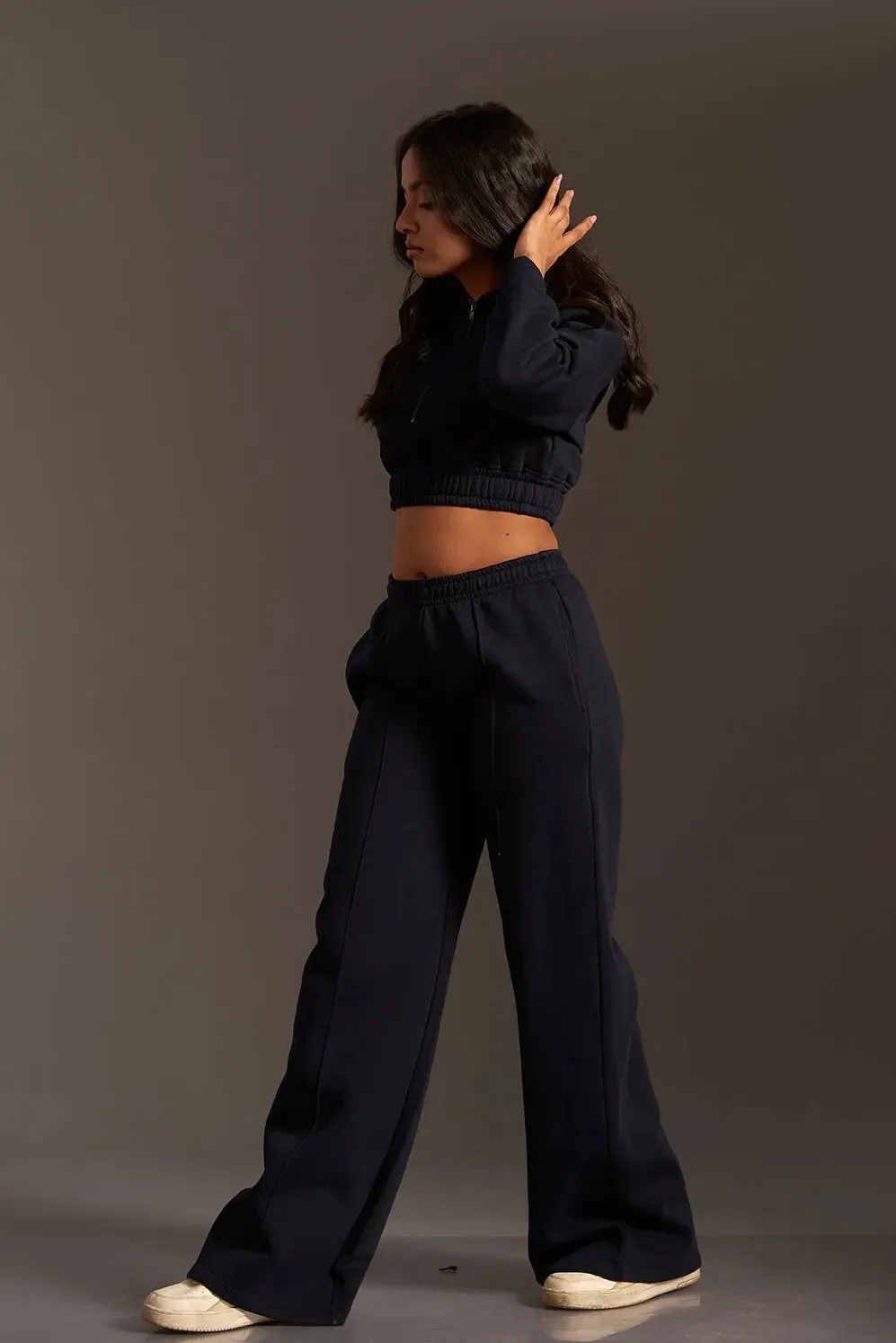 Flared Fleece Jogger Pants for women