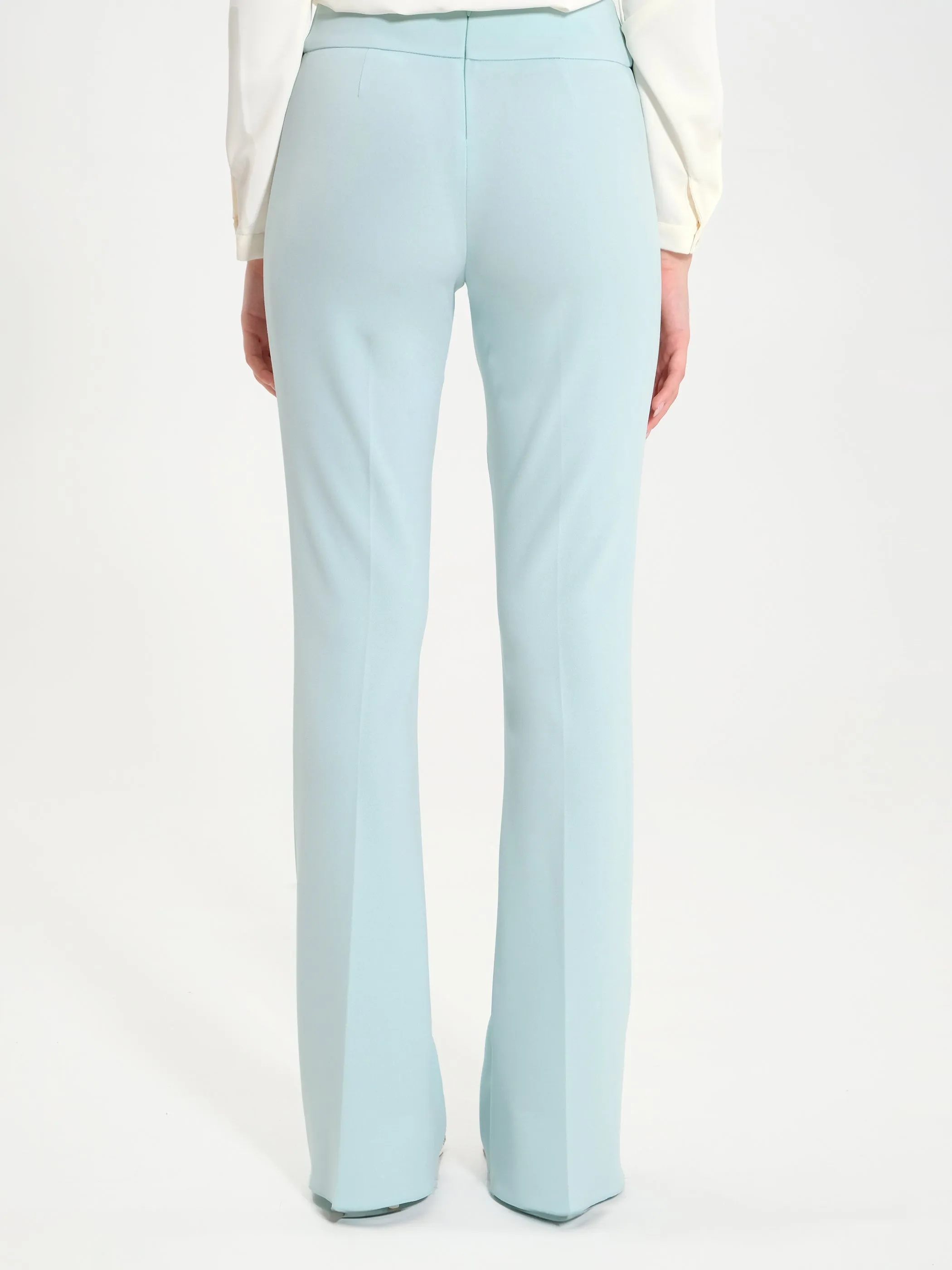 Flared Trousers with 2 Buttons