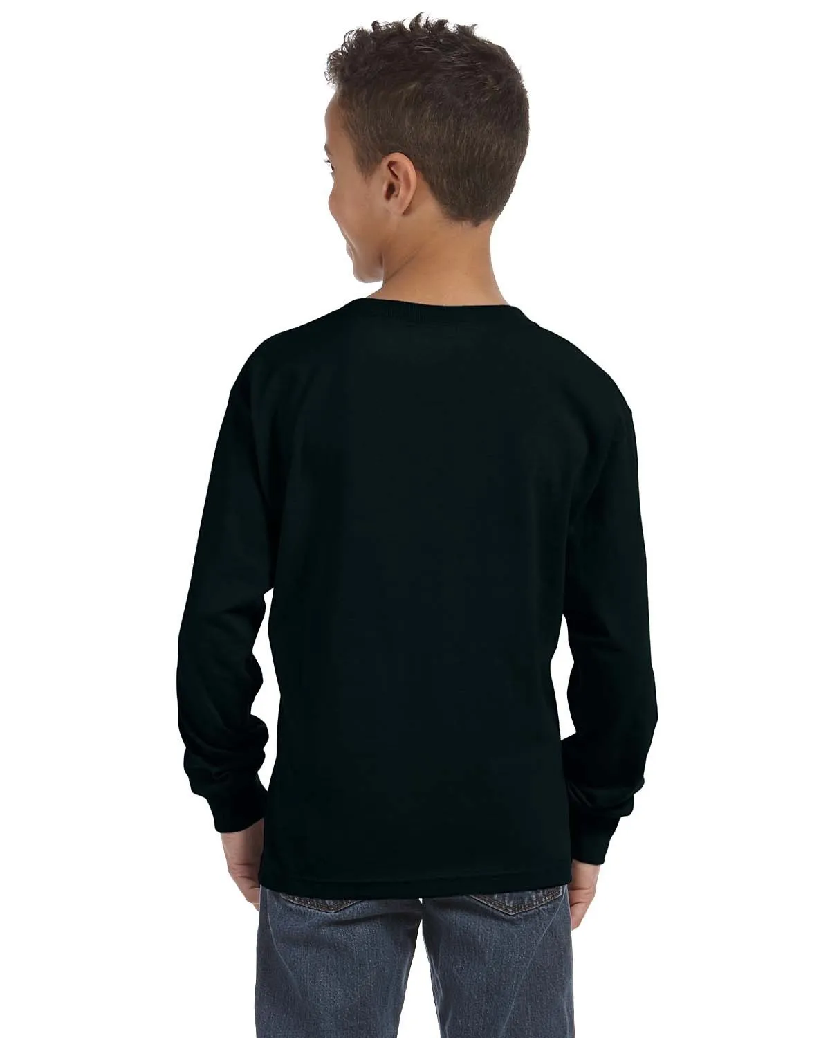 Fruit of the Loom 4930B Youth 5 oz. HD Cotton Long-Sleeve T-Shirt