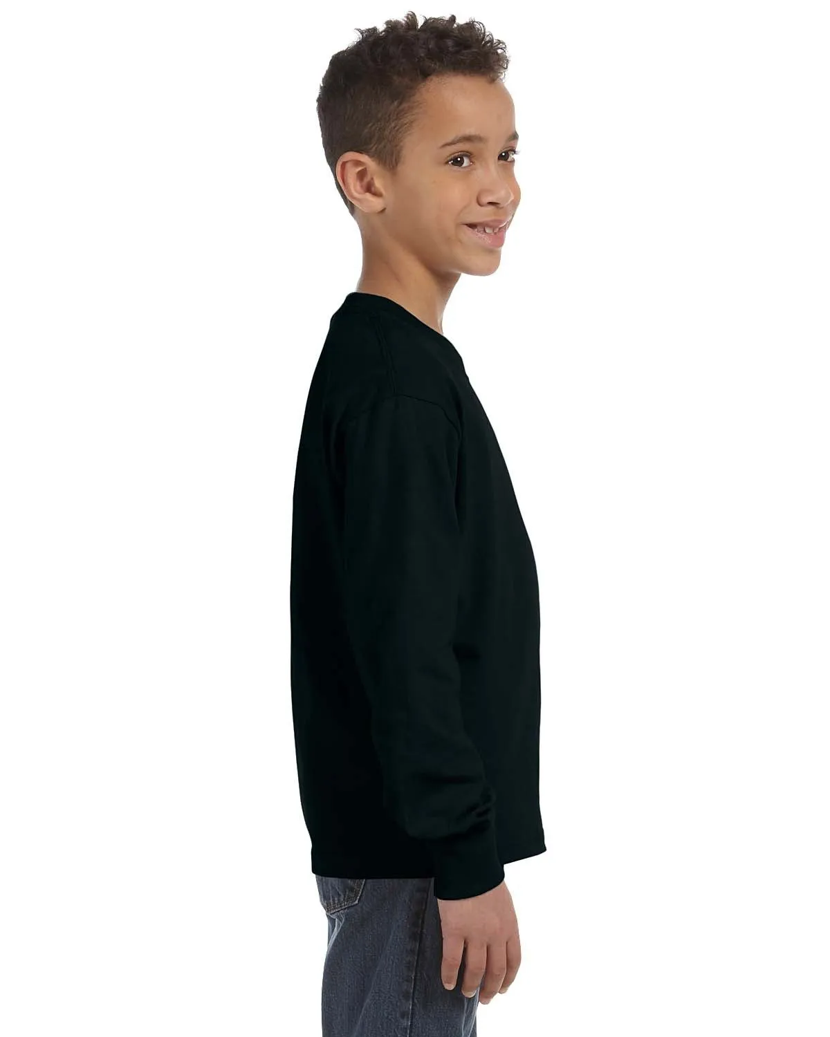 Fruit of the Loom 4930B Youth 5 oz. HD Cotton Long-Sleeve T-Shirt