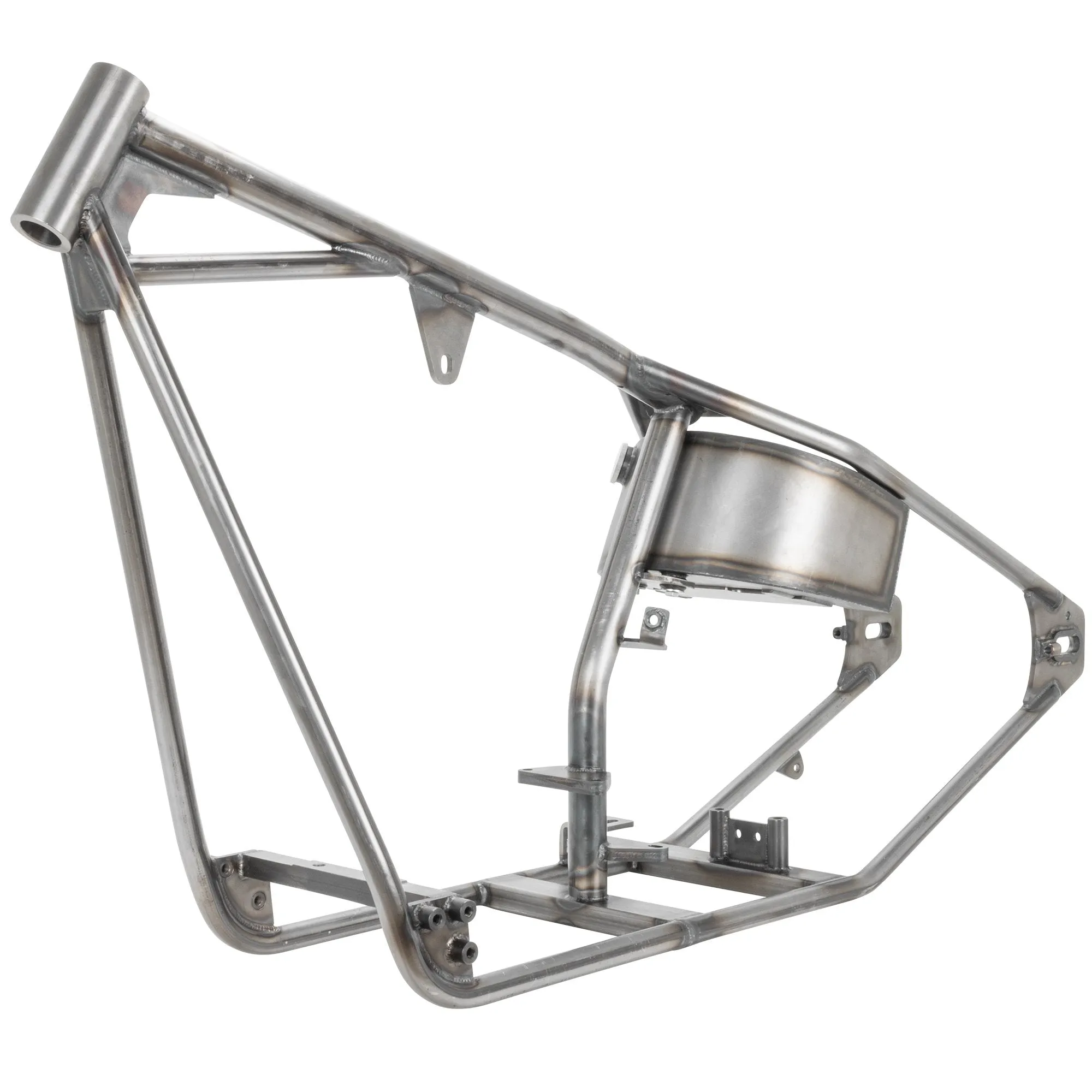 Full Rigid Frame 1936-1999 Harley-Davidson Big Twin 4 Speed - Frisco Tank Mounts - Horseshoe Oil Tank