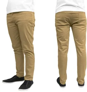 Galaxy by Harvic Men's Slim Fit Cotton Stretch Chinos - Assorted Sizes