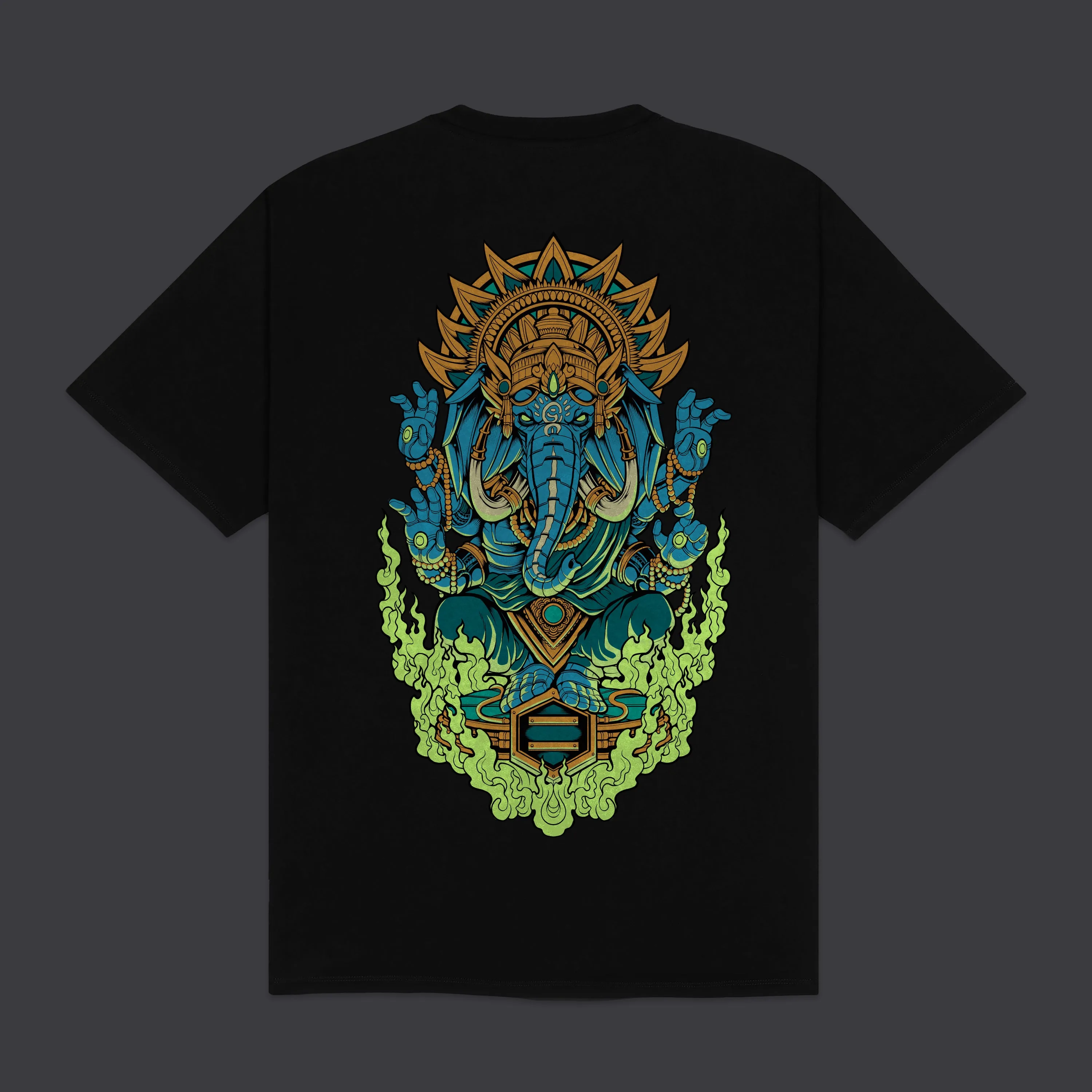 Ganesha Tee Black