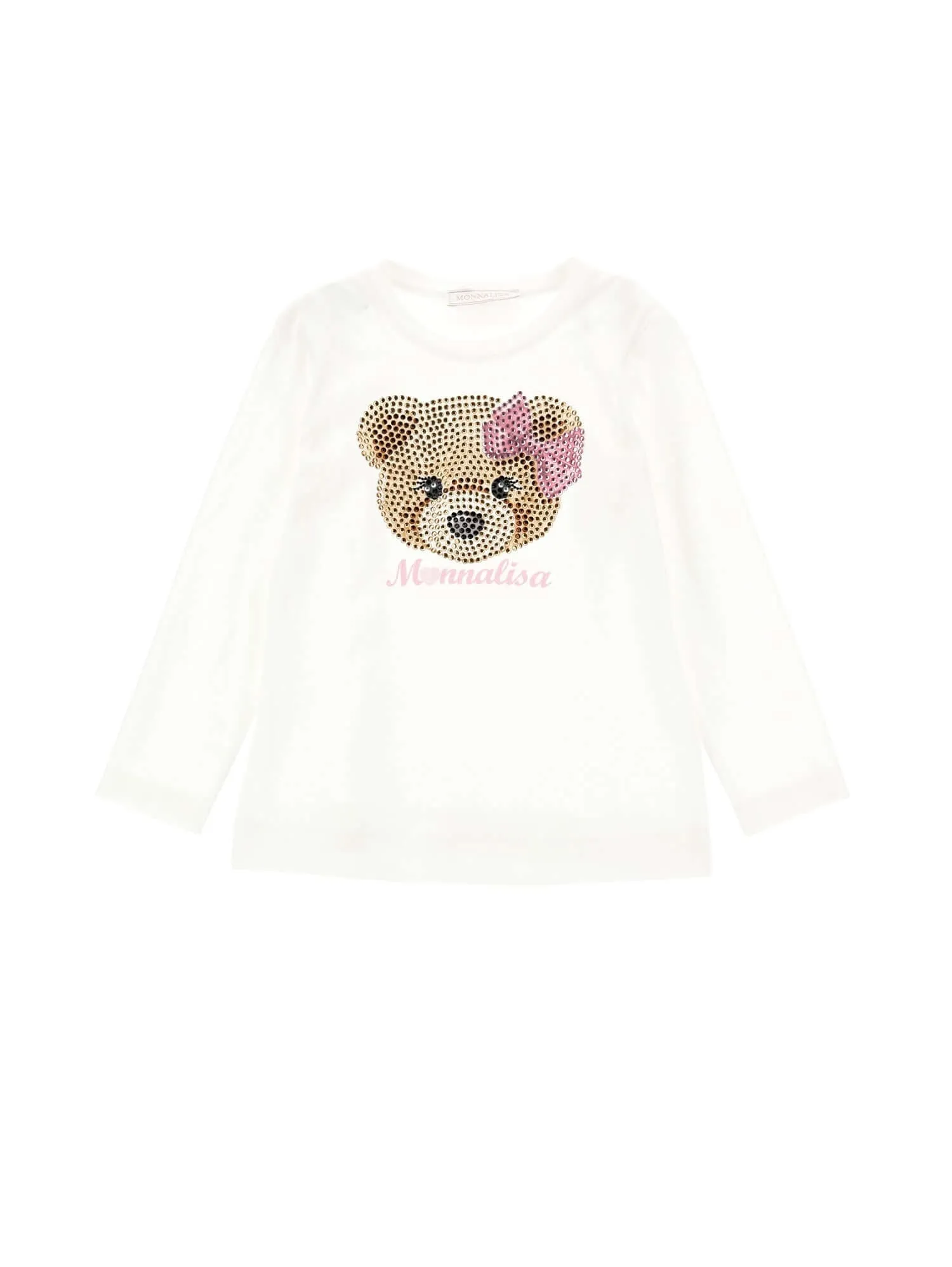 Girls Cream Teddy T-Shirt