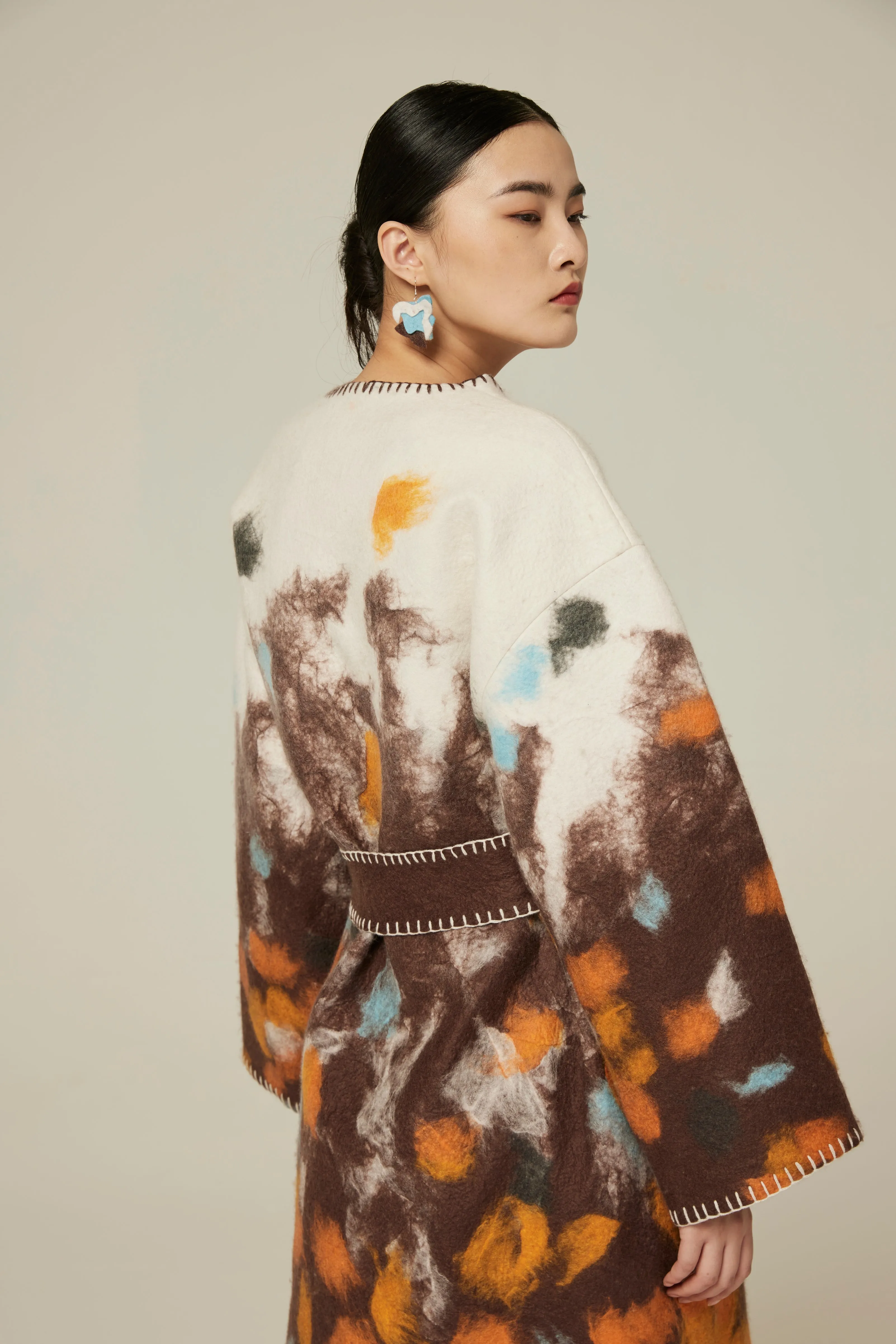 Handcrafted felt coat