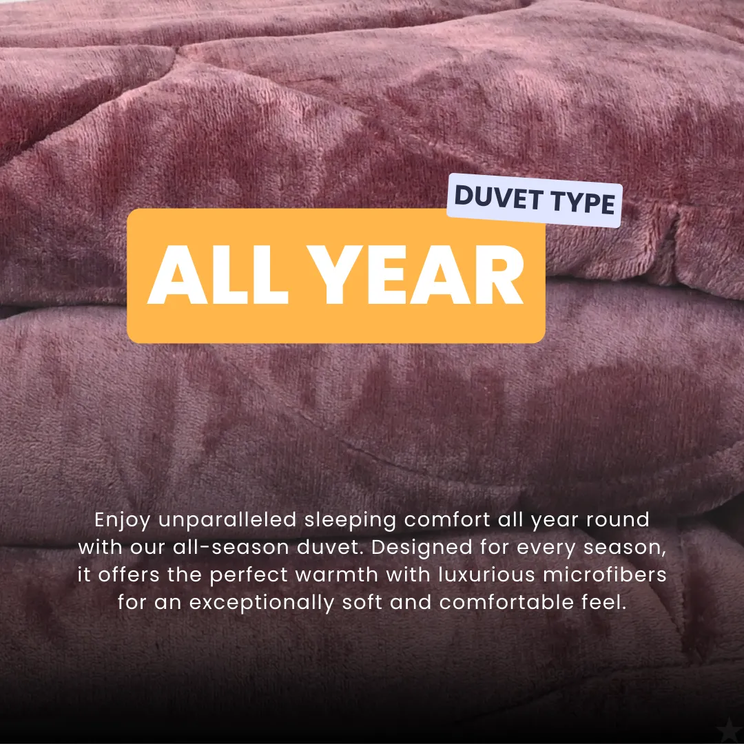 HappyDuvet - Velvet - Huckleberry - All season Coverless duvet