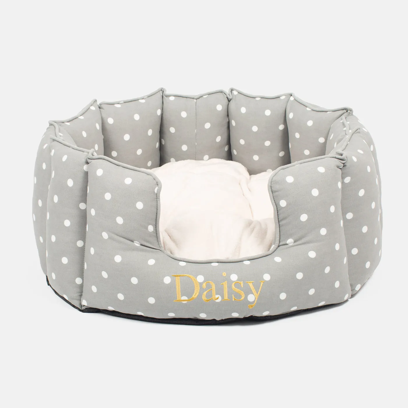 High Wall Bed For Cats in Spots & Stripes by Lords & Labradors