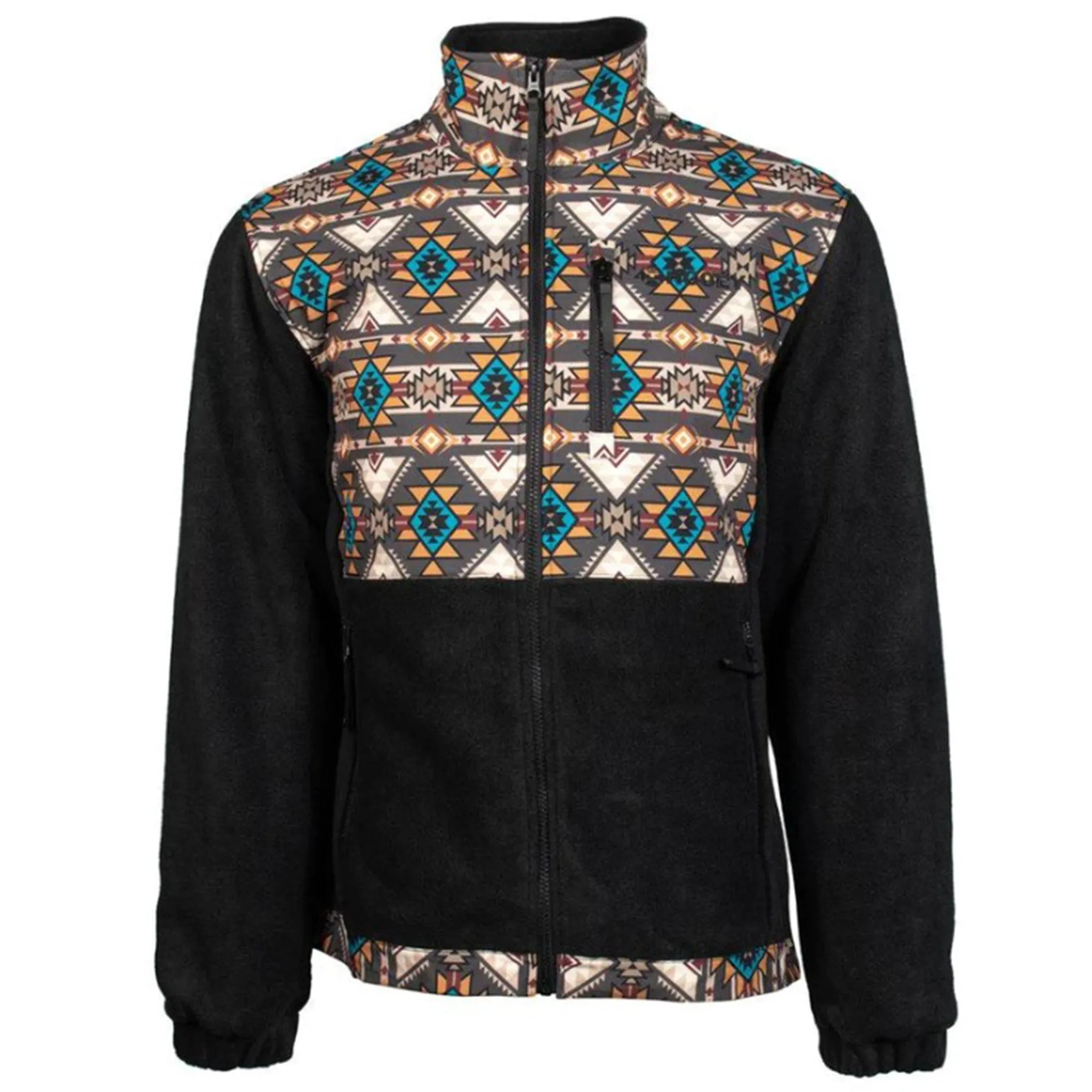 Hooey Youth Brown & Tan Aztec Fleece