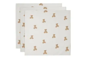 Hydrofiele Doek Small 70x70cm - Teddy Bear - 3 Stuks